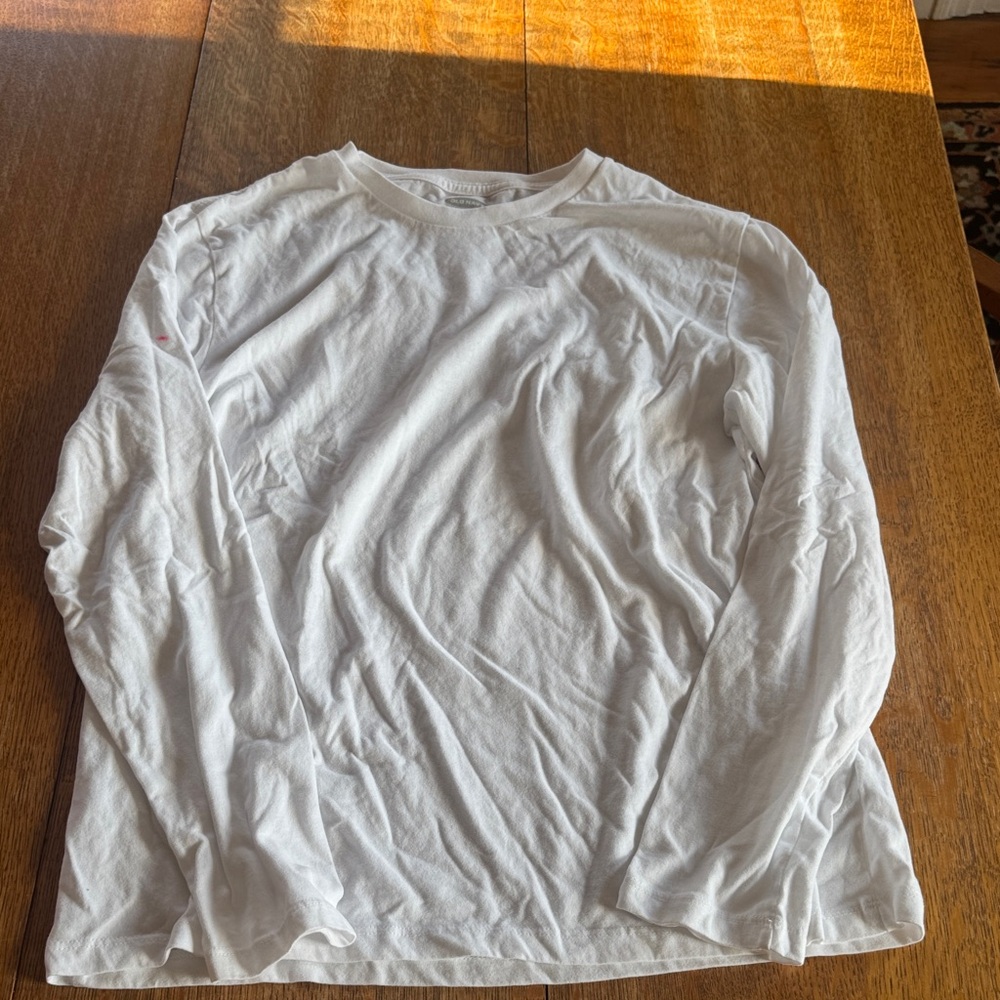 Old Navy Crisp White Long Sleeve Tee